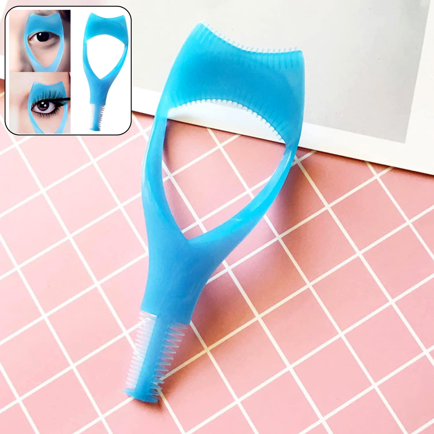3 in 1 Plastic Makeup Cosmetic Eyelash Tool Lash Mascara Applicator Eyelashes Guide Eyelashes Brush Curler Comb Eye Makeup Tool Female Supply (1 Pc) 3 in 1 Plastic Makeup Cosmetic Eyelash Tool Lash Mascara Applicator Eyelashes Guide Eyelashes Brush Curler Comb Eye Makeup Tool Female Supply (1 Pc)